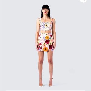 finesse Floral Crop Top and Skirt set (ERAS TOUR OUTFIT)